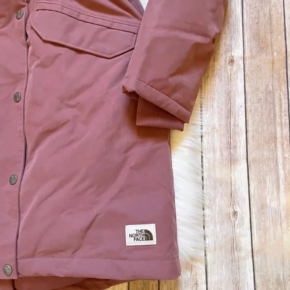 The North Face Women’s Snow Down Waterproof Parka In Wild Ginger - Picture 3 of 10